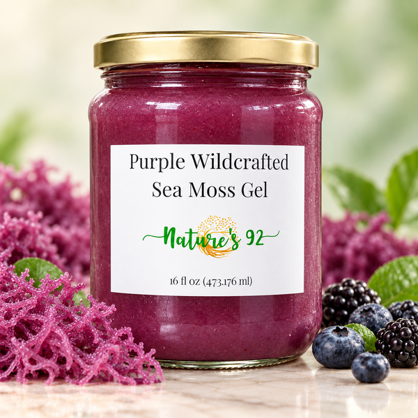16 oz Wildcrafted St. Lucia Purple Sea Moss Gel