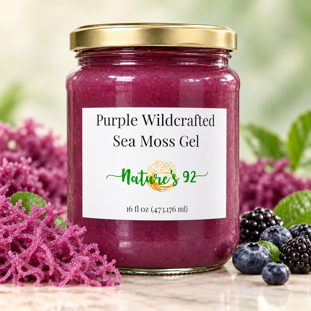 16 oz Wildcrafted St. Lucia Purple Sea Moss Gel