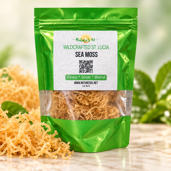 2 oz Wildcrafted Raw St. Lucian Golden Sea Moss