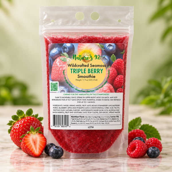 Triple Berry Wildcrafted Sea Moss Smoothie