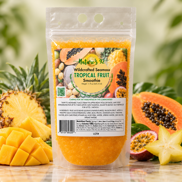 Tropical Fruit Wildcrafted Sea Moss Smoothie